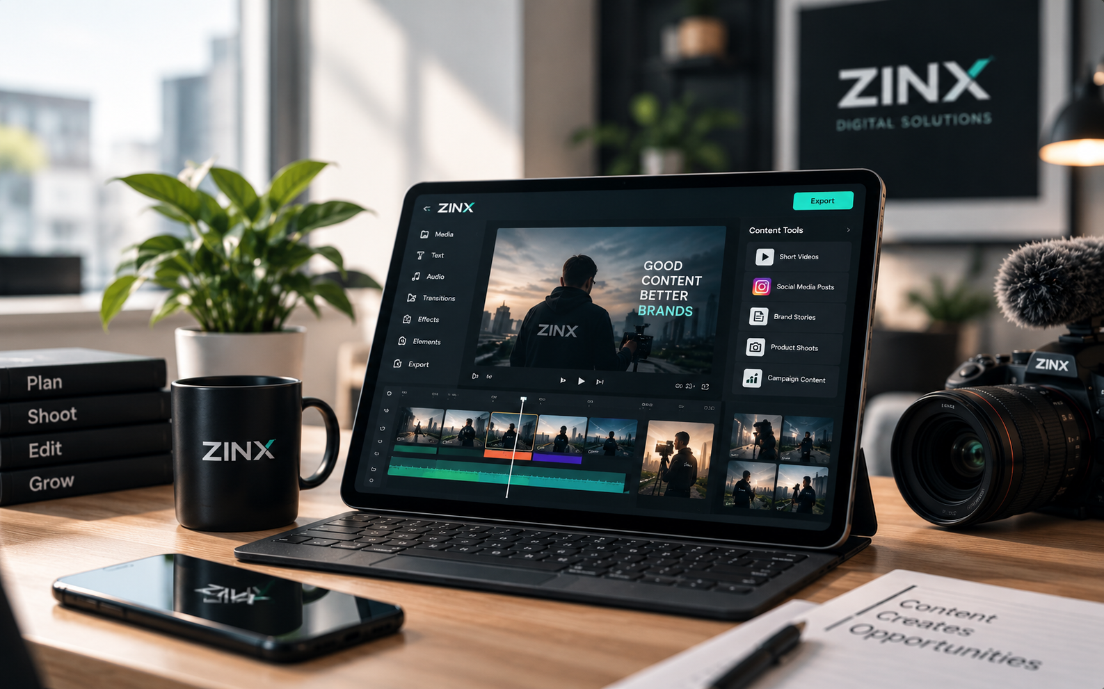 ZINX Digital content creation service